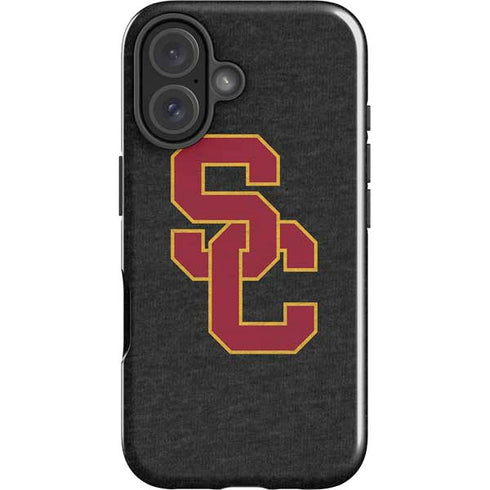 University of Southern California USC Grey Logo iPhone 16 Plus Impact Case